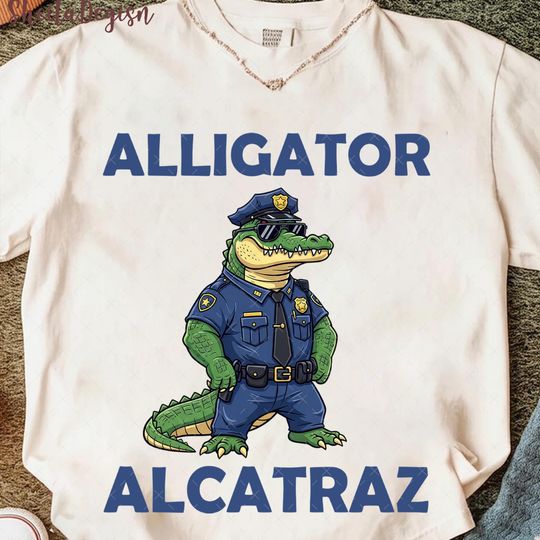 Discover Alligator Alcatraz Shirt, Everglades Florida Parody Shirt, Funny Vintage Gator Shirt