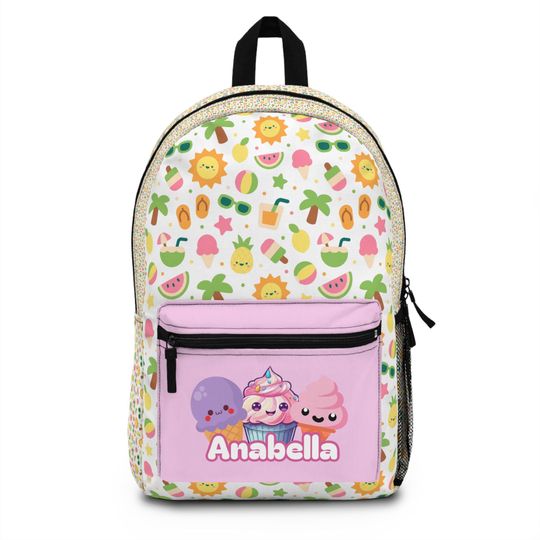 Discover Kawaii Summer Backpack | Ice Cream Watermelon Beach Bag for Kids, Teens, Cosplay Fans | Cute School Gift, Personalized backpack