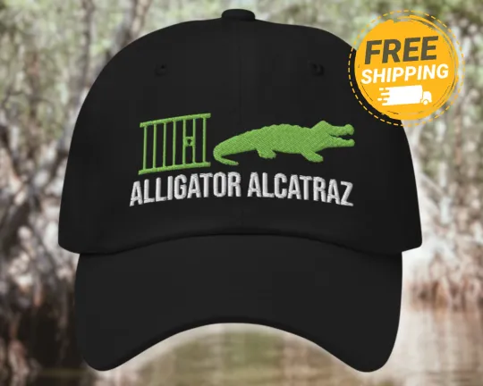 Discover Alligator Alcatraz Hat ICE Florida Everglades DeSantis Trump Hat