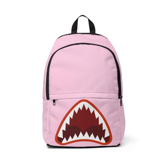Discover Pink Shark Fabric Cute Backpack