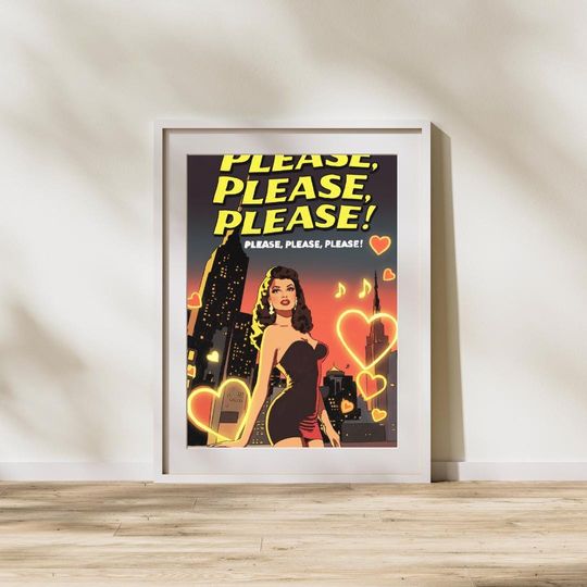 Discover Please Please Please Inspired Comic Book Cover Poster