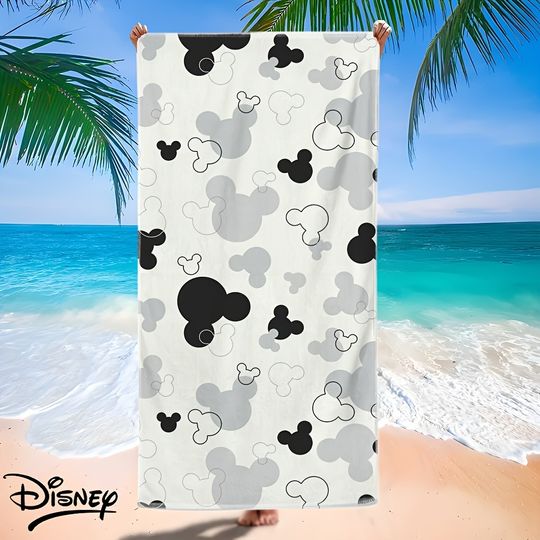 Discover Disneyyy Mickeyy mouse Pattern Beach Towel
