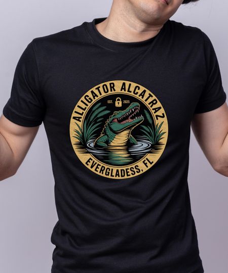 Discover Alligator Alcatraz, Florida Everglades Prison shirt