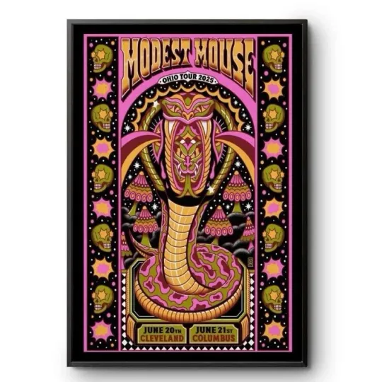 Discover Modest Mouse June 21st 2025 At Columbus Ohio Tour Poster