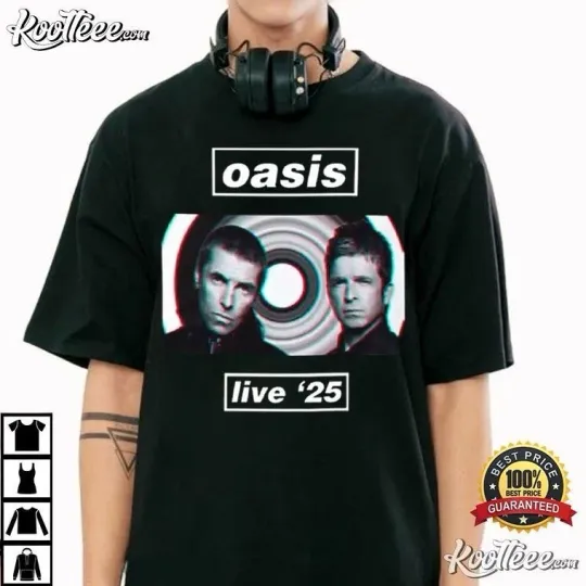 Discover Oasis World Tour Live 2025 T-Shirt