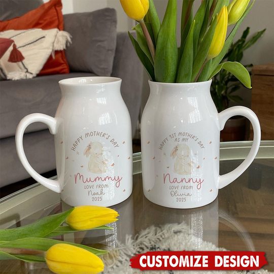 Discover Personalised First Mother's Day Engagement Flower Vases
