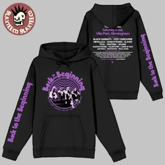 Discover Black Sabbath And Ozzy Osbourne Back To The Beginning Merch Event 3D Hoodie