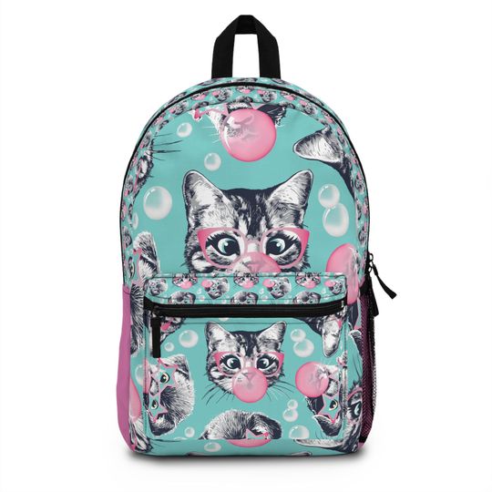 Discover Cat Bubble Backpack - Cute School Bag for Cat Lovers, Fun Travel Backpack, Colorful Kitty
