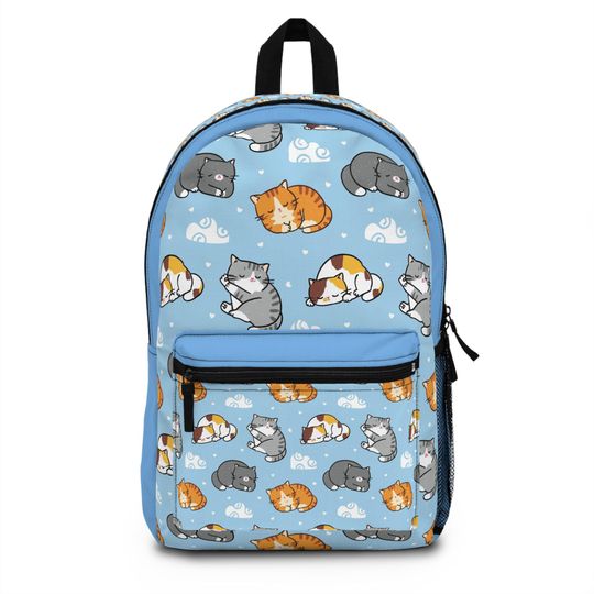 Discover Cute Cat Backpack for Pet Lovers, Kawaii School Bag with Cat Pattern, Fun Kids Backpack