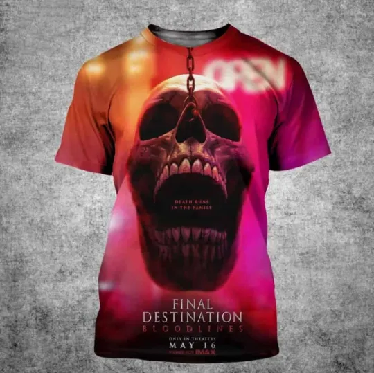 Discover Final Destination Bloodlines Deat 3D T-Shirt Size S-5XL