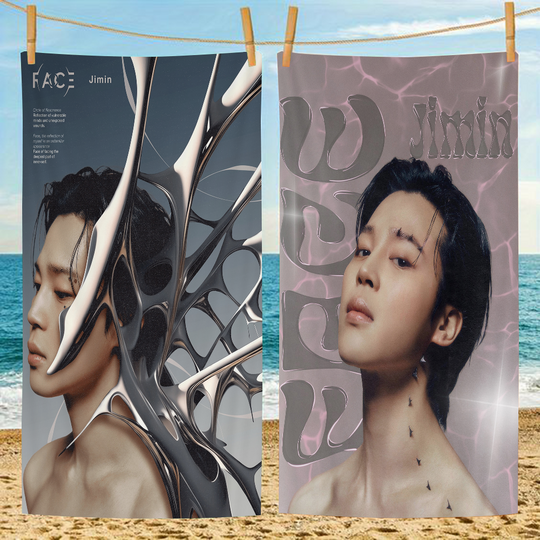 Discover Singer J-Jimin Kpop Face Beach Towel