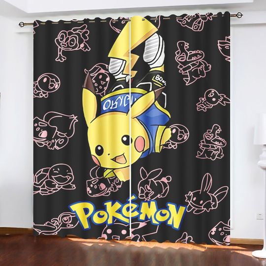 Discover Poket mons Curtains For Living Room Modern Window Curtain