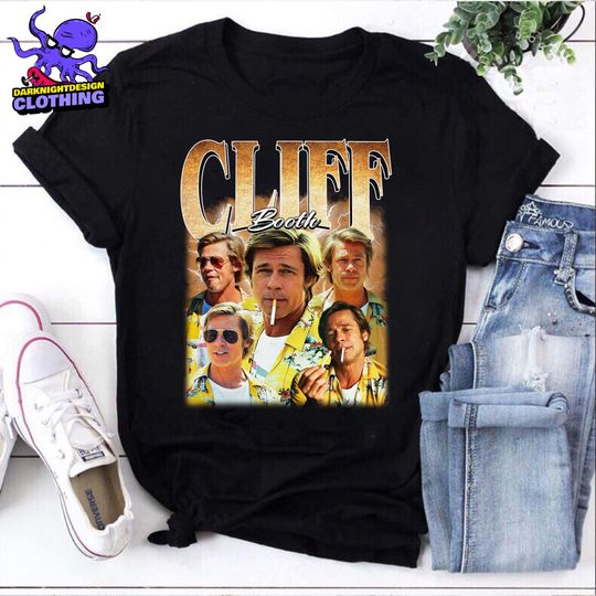 Discover Cliff Booth Bootleg Vintage Unisex T-shirt, Retro Once Upon a