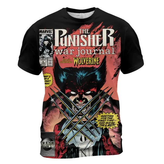 Discover Punisher War Journal (1988) #6: Limited Edition T-Shirt Guest Wolverine Comic