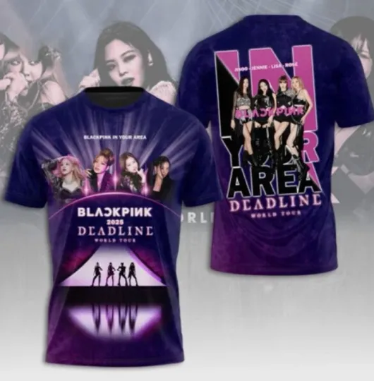 Discover Blackpink 2025 Deadline World Tour AOP 3D T-Shirt