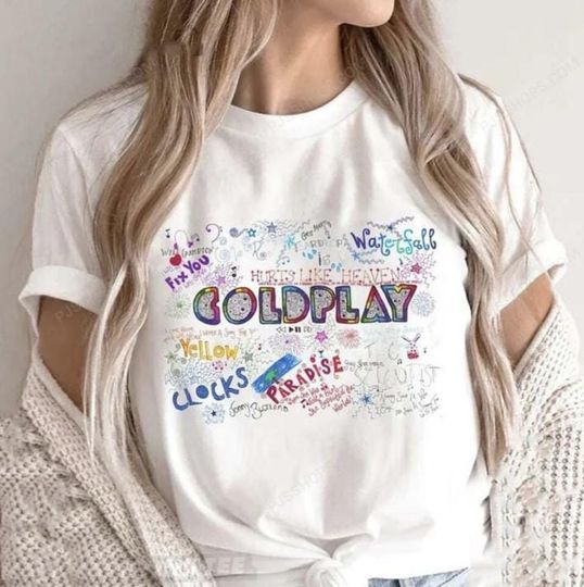 Discover Coldplay World Tour 2025 Shirt, Music of the Spheres Band Tee