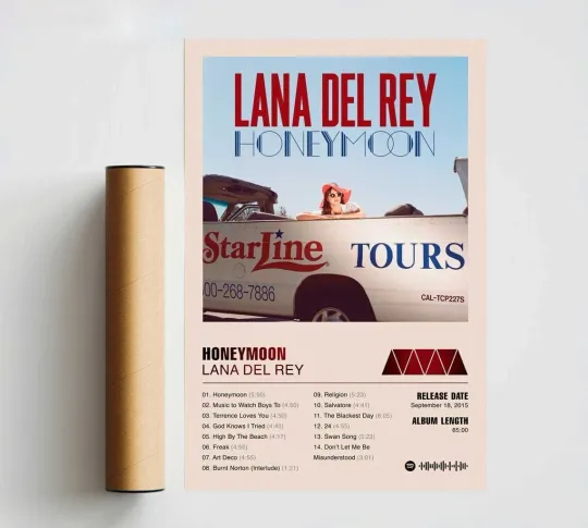 Discover Lana Del Rey Honeymoon Poster, Wall Decor