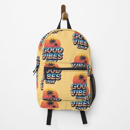 Discover Good V Only Retro 80s Aesthetic 3D Typography Backpack