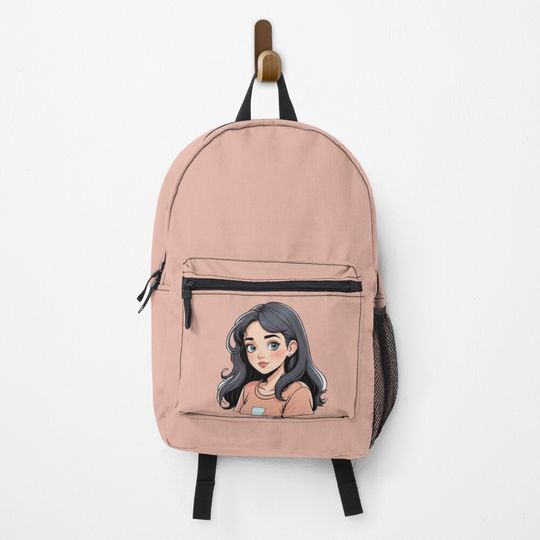 Discover Vintage Cartoon Character Backpack - 90s Style with Soft Pastels