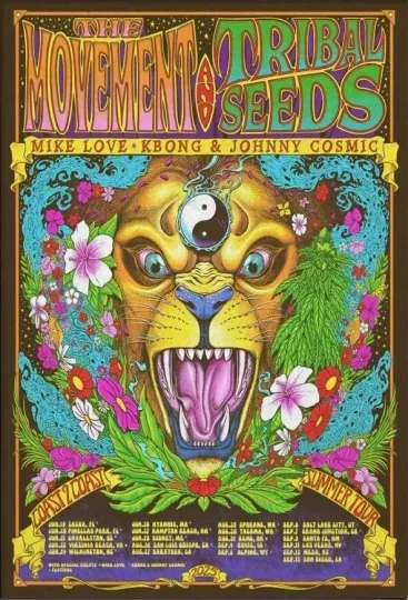Discover The Movement And Tribal Seeds Coast 2 Coast Summer 2025 Tour Poster