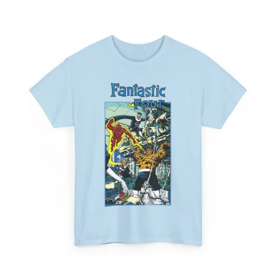 Discover Fantastic Four T-Shirt - George Perez Art - Invisible Woman, Human Torch, Thing