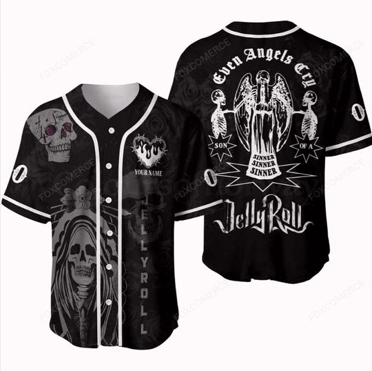 Discover Jelly Roll Baseball Jersey Concert Rap Music Jersey for Men