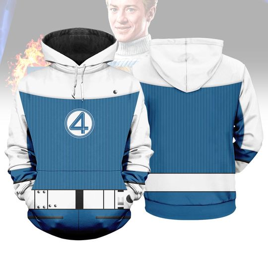 Discover Human Torch Costume Hoodie, Johnny Storm Shirt, Fantastic Four Cosplay shirt