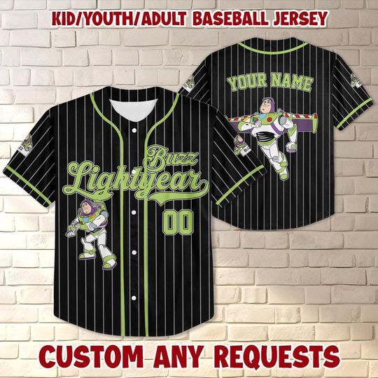 Discover Personalized Disneyyy toy stories Buzzz Lightyearr Baseball Jersey