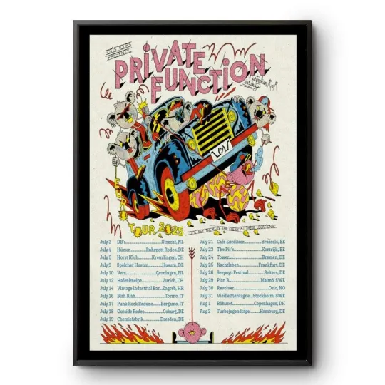 Discover Private Function Europe Tour 2025  Poster