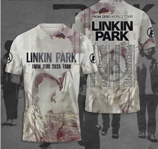 Discover Linkin Park 2025 From Zero World Tour 3D T Shirt