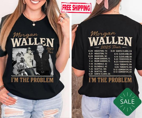 Discover Wallen Western Shirt, Wallen Western Concert Tour T-shirt, I'm The Problem Tour 2025 Shirt