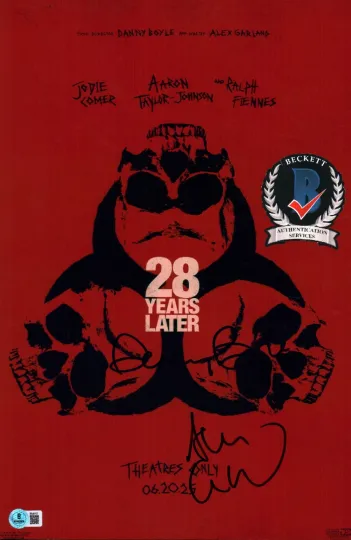 Discover DANNY BOYLE ALEX GARLAND SIGNED 28 YEARS LATEr poster