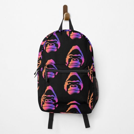 Discover Gorilla Face Halloween Spooky Graffity Backpack
