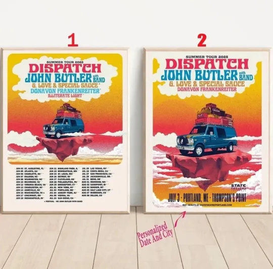 Discover Custom DISPATCH Announces Summer Tour 2025 Poster