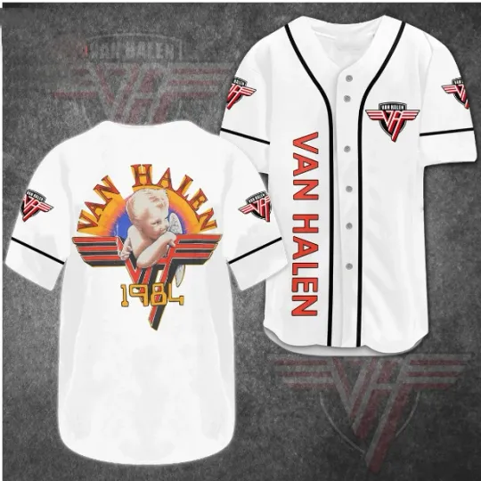 Discover Personalized van Rock Band 3D Print Baseball Jersey Shirt All Size S-5XL
