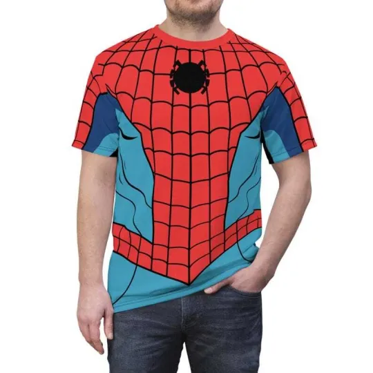 Discover Your Friendly Neighborhood Spider-Man Cosplay Costume Tshirt 3D Printed