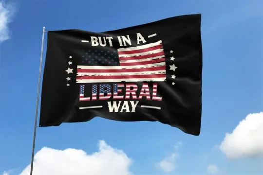 Discover Vintage USA Flag But In A Liberal Way Save Democracy Anti Trump Flag