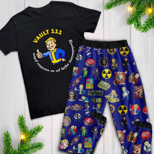 Discover Falllout Pajamas Set, Merry Christmas Pajamas Set, Family Pajamas Set