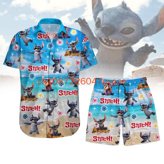 Discover 2025 Summer Disneyyy Hawaiian Shirt and Beach Shorts Set