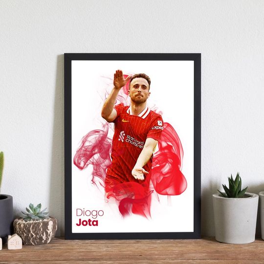 Discover Diogo Jota Football Poster