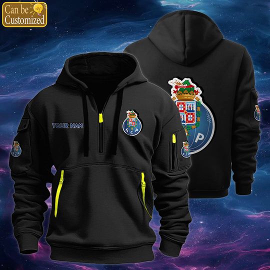 Discover F.C Porto Quarter Zip Hoodies – Custom Tactical Pullover Hooded Sweatshirt