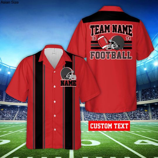 Discover Personalized Name Football Team Hawaiian Shirt