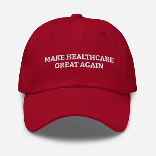 Discover Make Healthcare Great Again - Donald Trump 2024 Funny Doctor Hat | Embroidered Cap