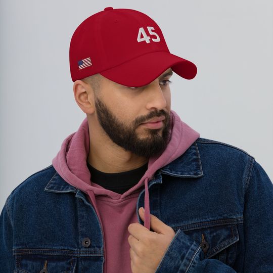 Discover 45 Embroidered Hat, 45 Trump Cap, 45 Dad Cap, President Donald Trump 45 Hat