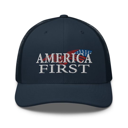 Discover Hat America First Embroidered Cap Hats - Embroidered Caps