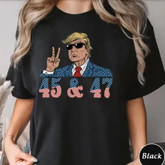 Discover 45 47 Trump Shirt Republican Gifts 47th President Trump 2025 Inauguration Day