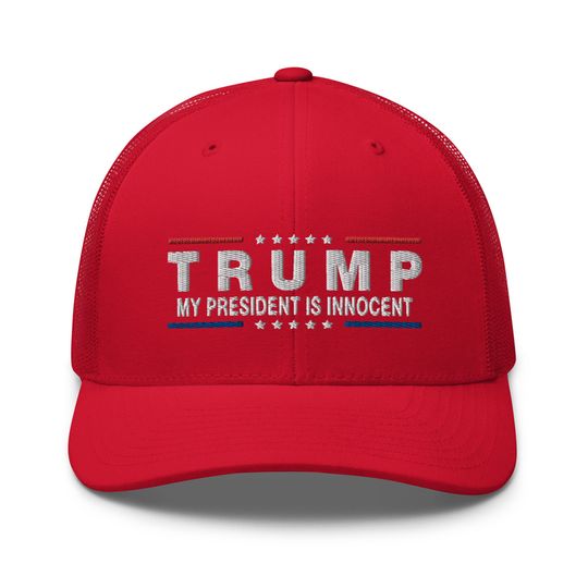 Discover My President is innocent! Trump 2024 USA Cap - Embroidered Hat