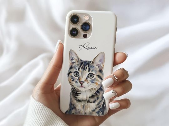 Discover Custom Pet Matte Phone Case Using Pet Photo + Name Custom Dog