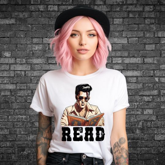 Discover Elvis Read Tshirt, Elvis Presley Shirt, Gift for Librarian, Book Lover Gift