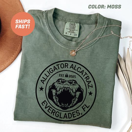 Discover Alligator Alcatraz Shirt, Florida Everglades Parody Shirt, Alcatraz Gator Shirt